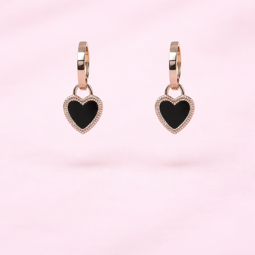 Heart Hoop Earrings