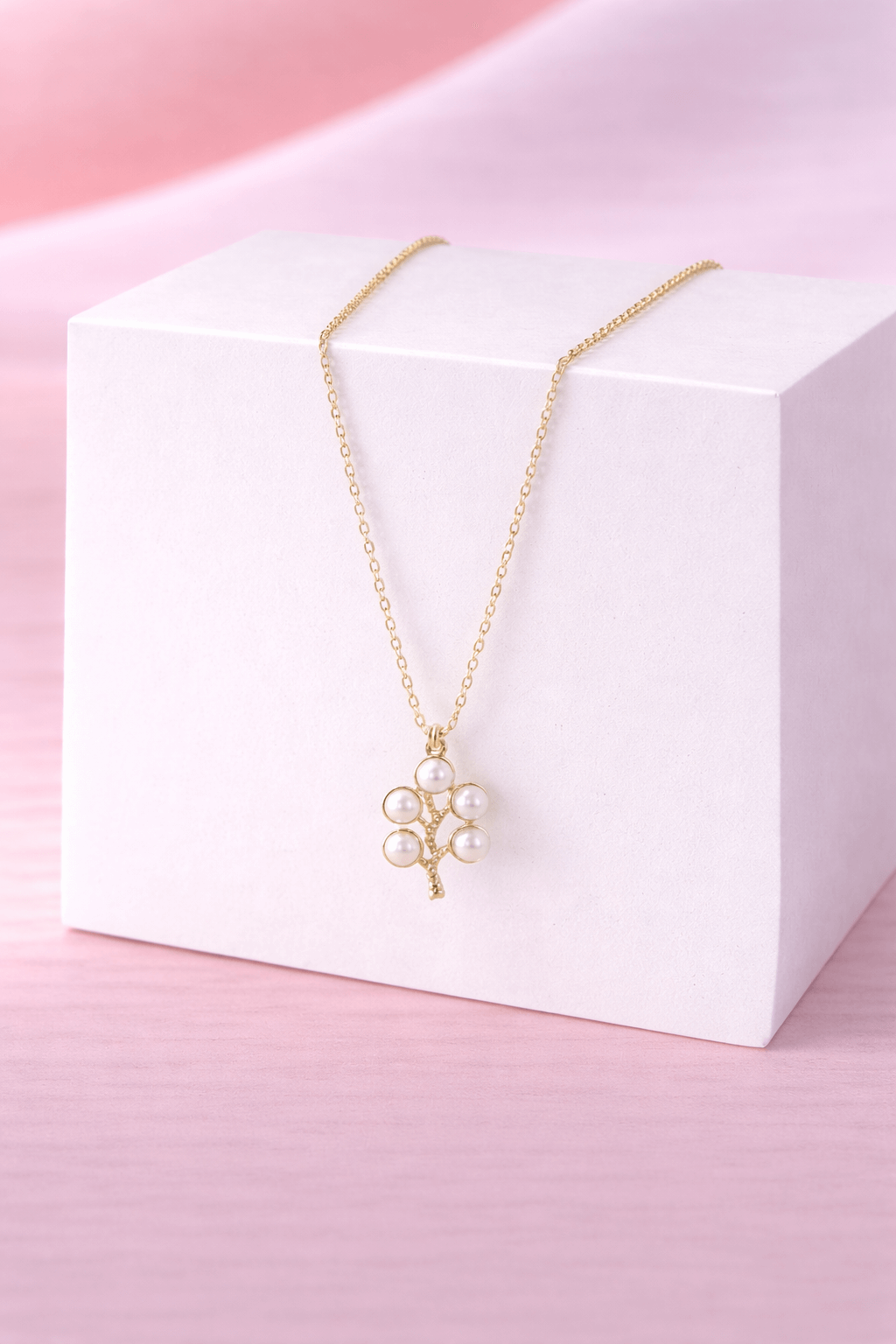 Pearl Tree Pendant Necklace