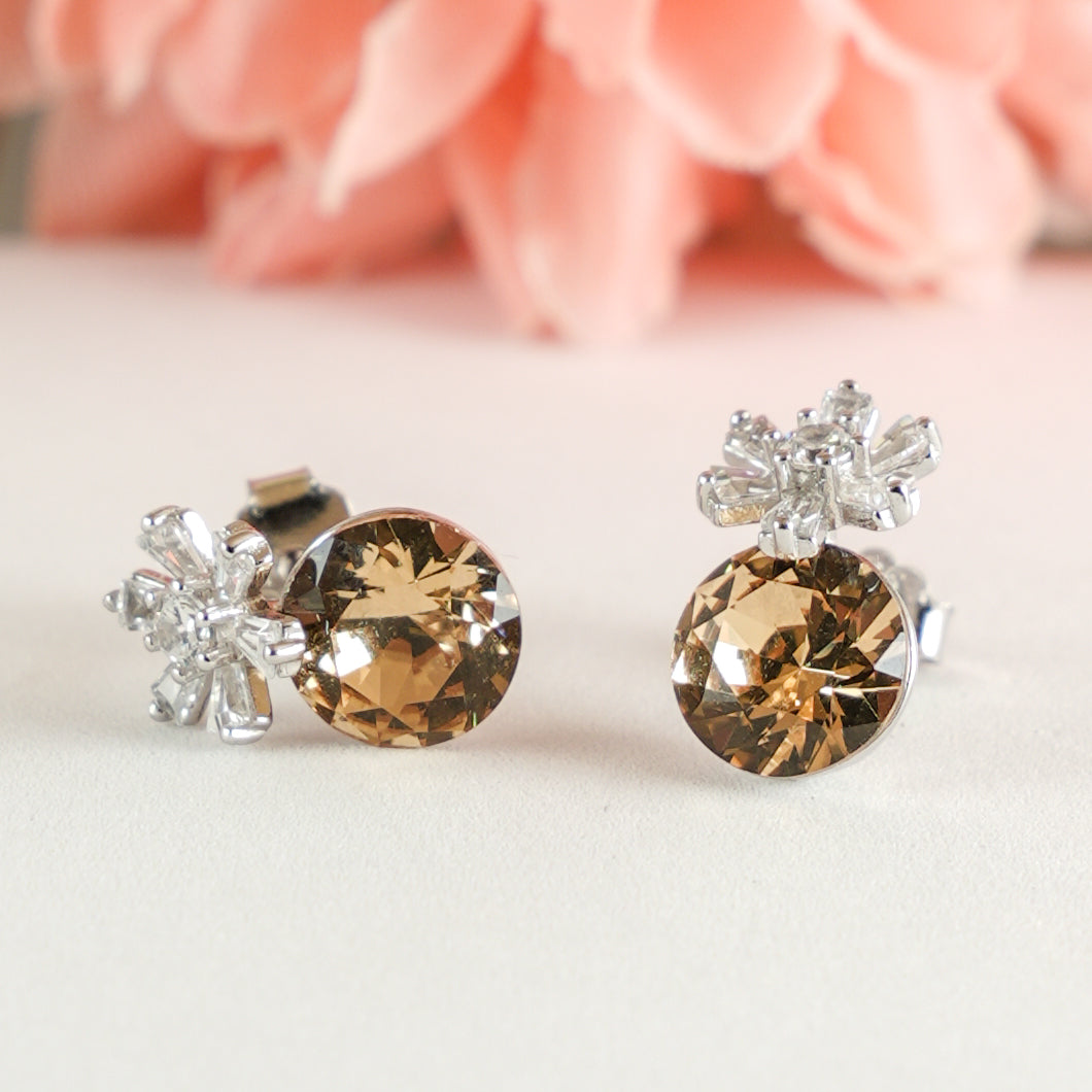 925 Silver Sparkling CZ Studs for Women