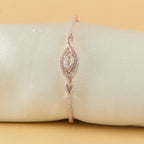 Dual-Design Reversible Openable Kada in 925 Silver with Rose Gold Finish