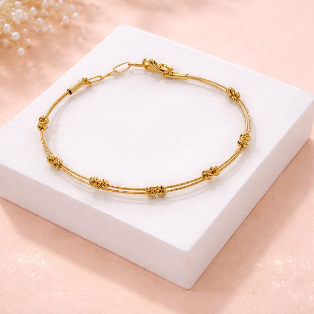 Gold Plated Blossom Kada