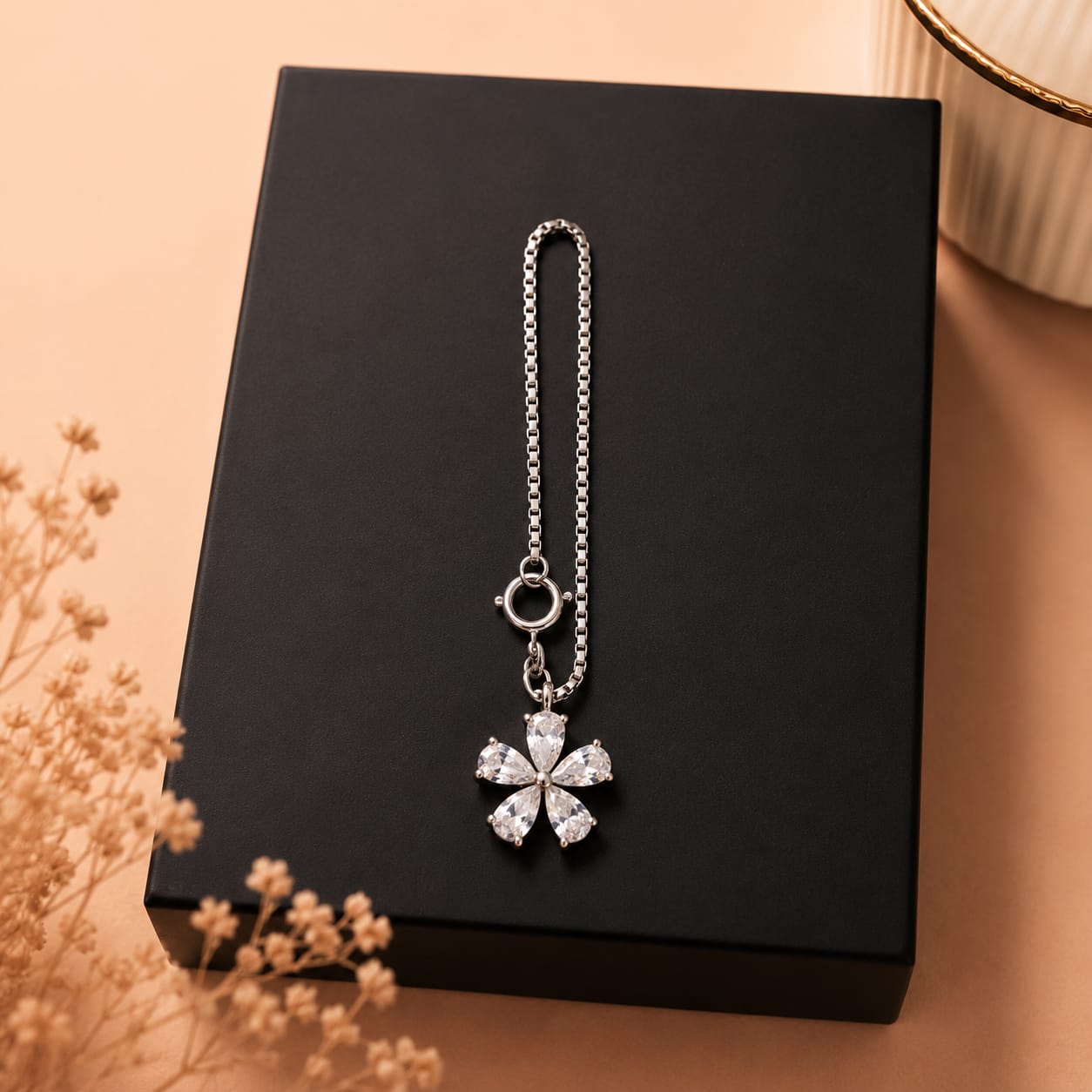 Crystal Blossom Watch Charm