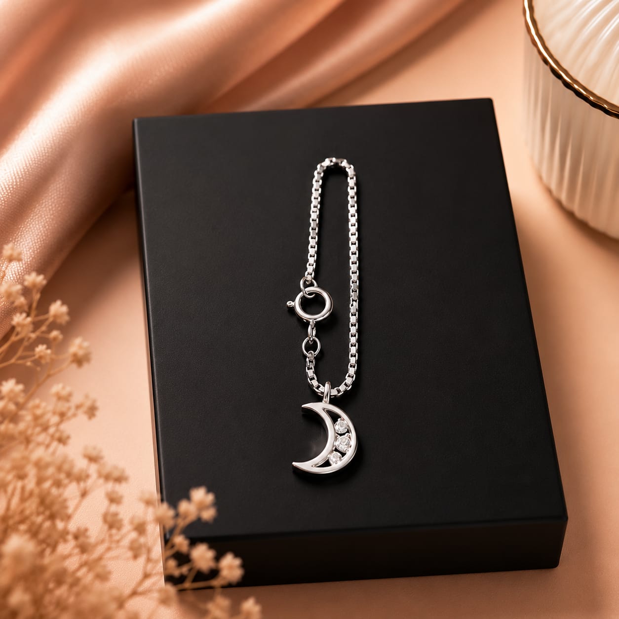Celestial Moon Glow Watch Charm