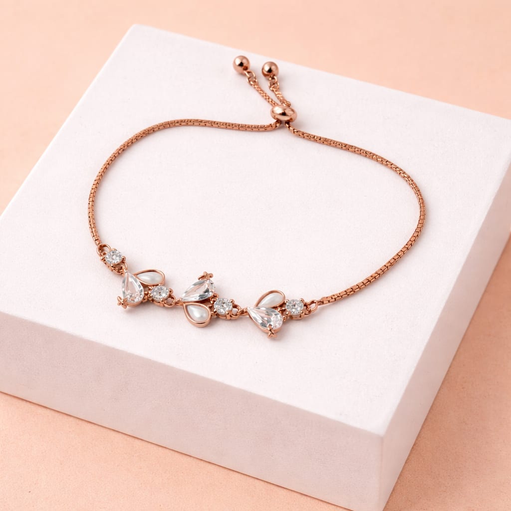 Butterfly Crystal Adjustable Bracelet