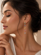 Multicolor Gemstone Drop Earrings