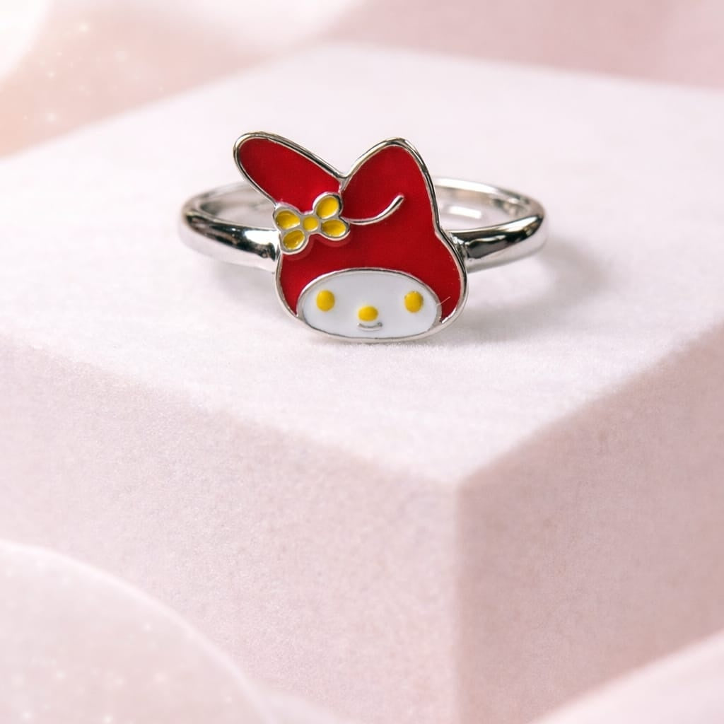 Cute Bunny Cartoon Kids Adjustable Ring