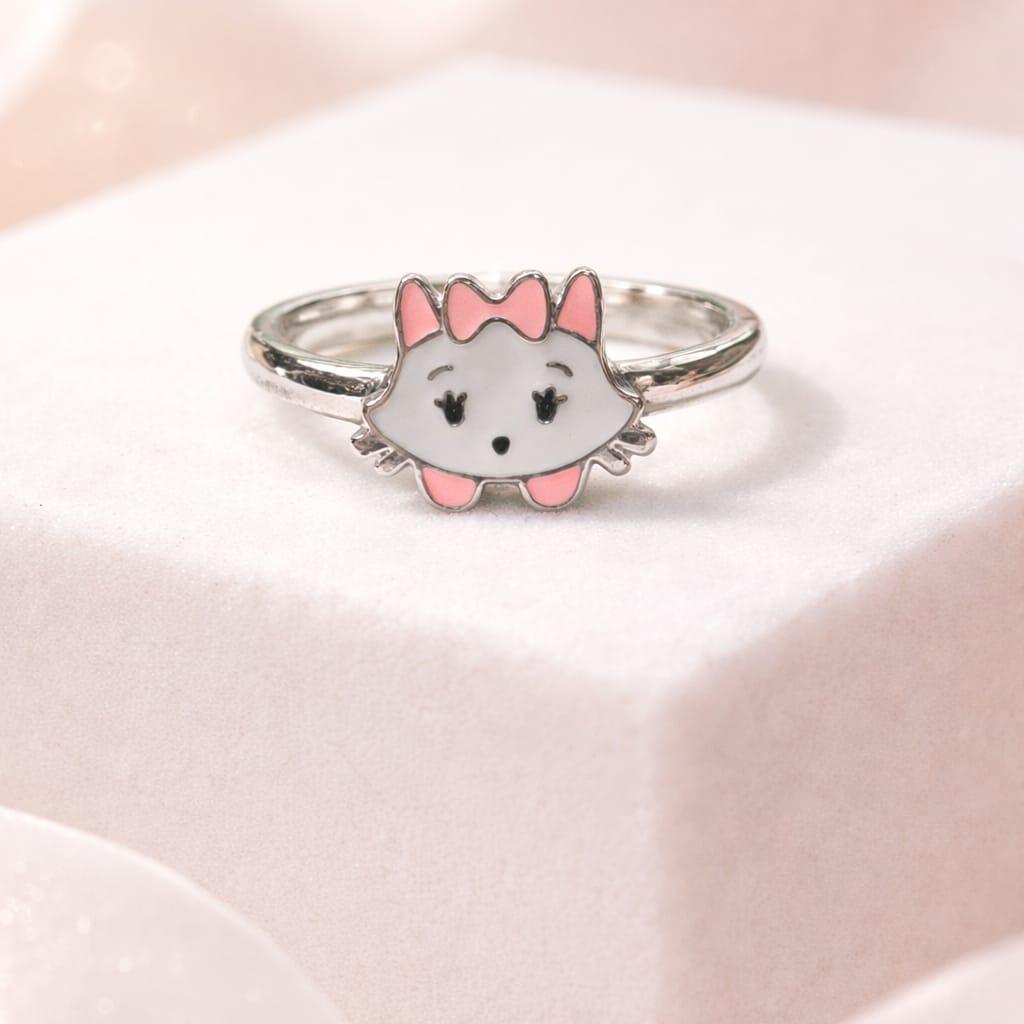 Cute Cat Cartoon Kids Adjustable Ring